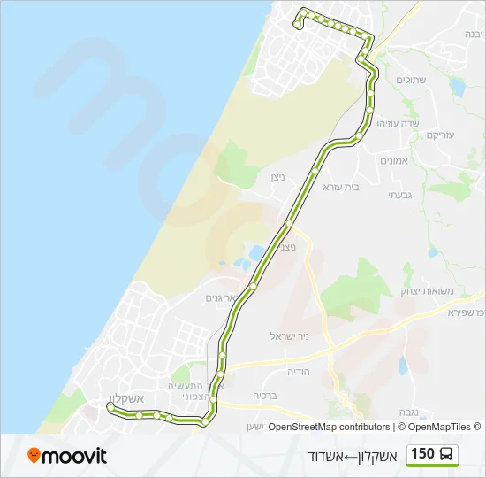 150 Bus Line Map