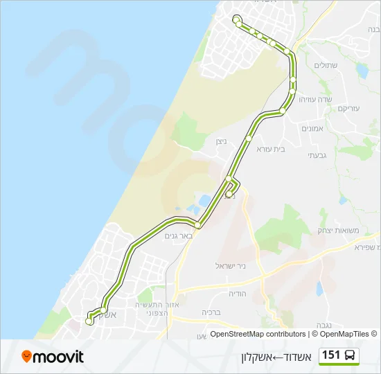 151 Bus Line Map