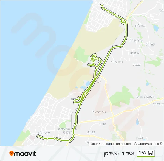 152 Bus Line Map