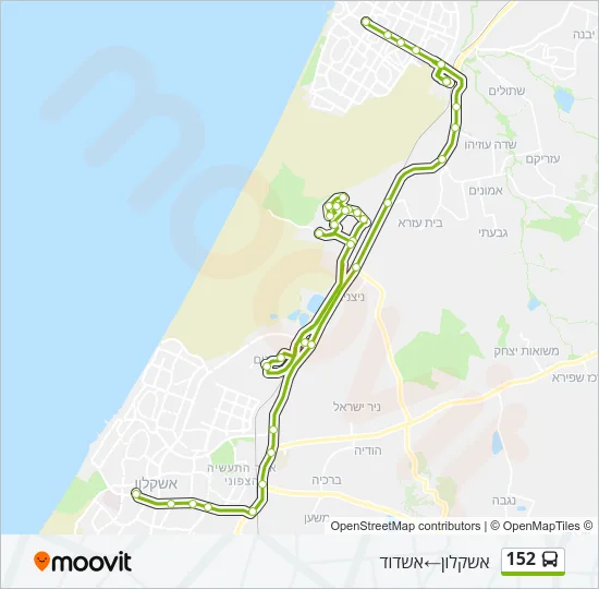 152 Bus Line Map