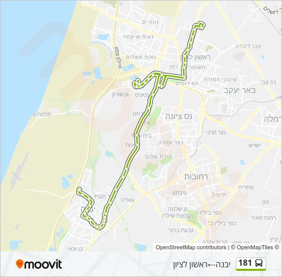 181 Bus Line Map