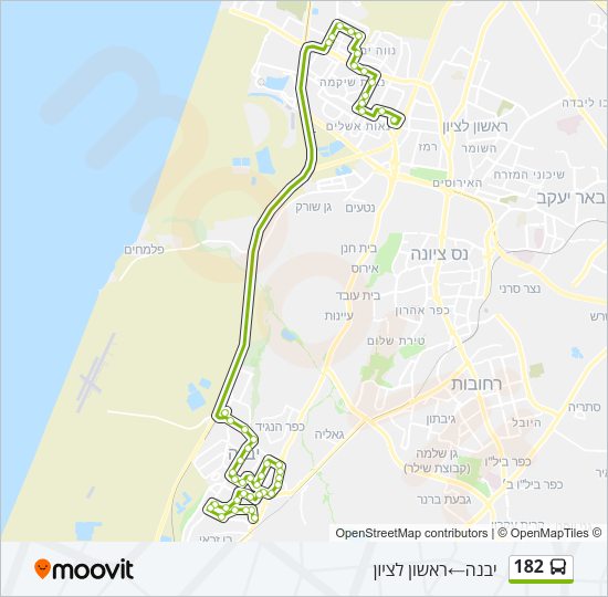 182 Bus Line Map