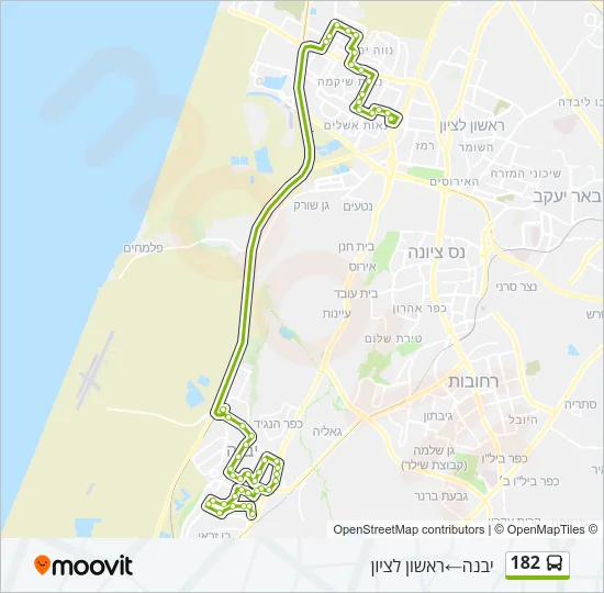 182 Bus Line Map