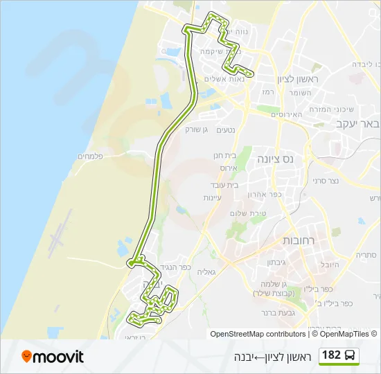 182 Bus Line Map