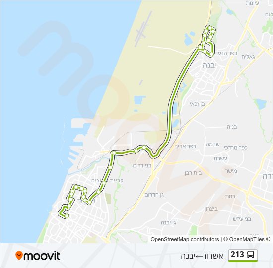 213 Bus Line Map
