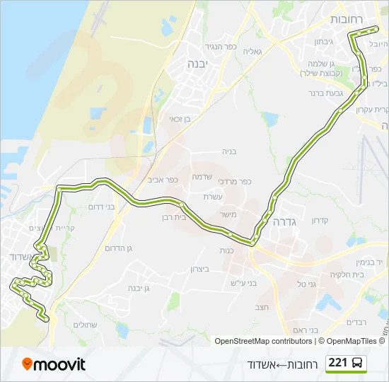 221 Bus Line Map
