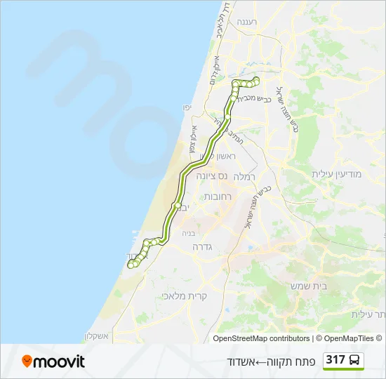 317 Bus Line Map