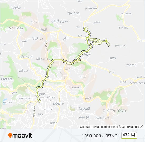 472 bus Line Map