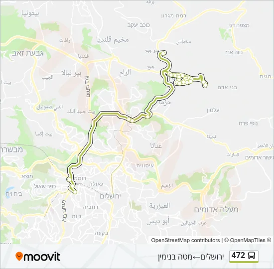 472 Bus Line Map