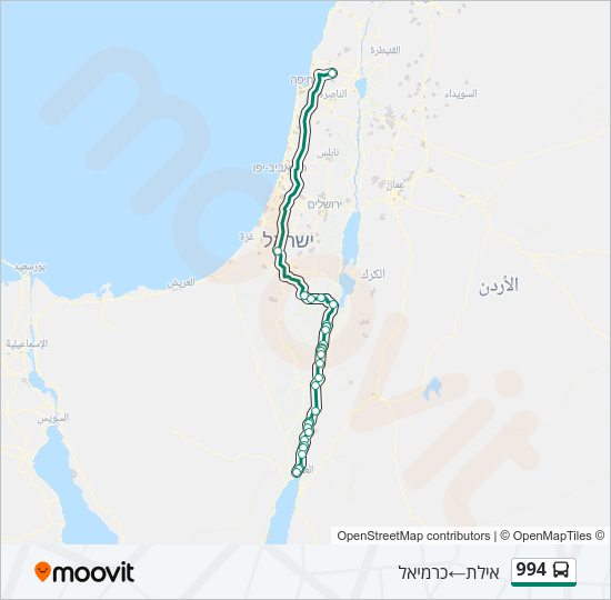 994 Bus Line Map