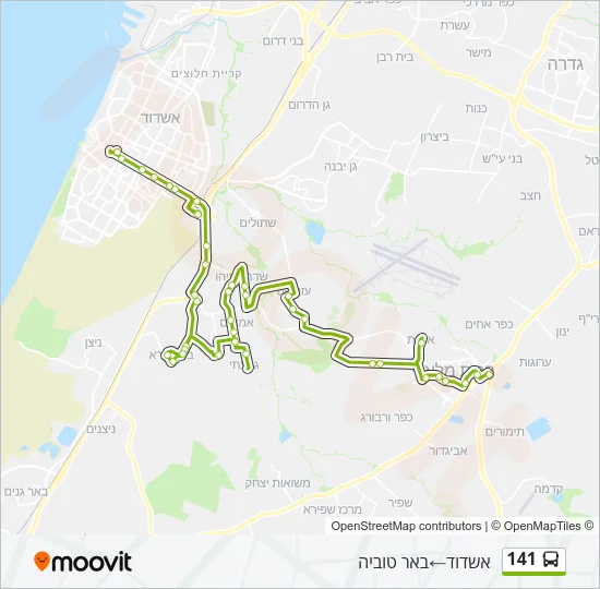 141 Bus Line Map