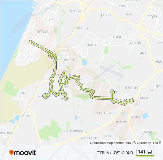 141 Bus Line Map