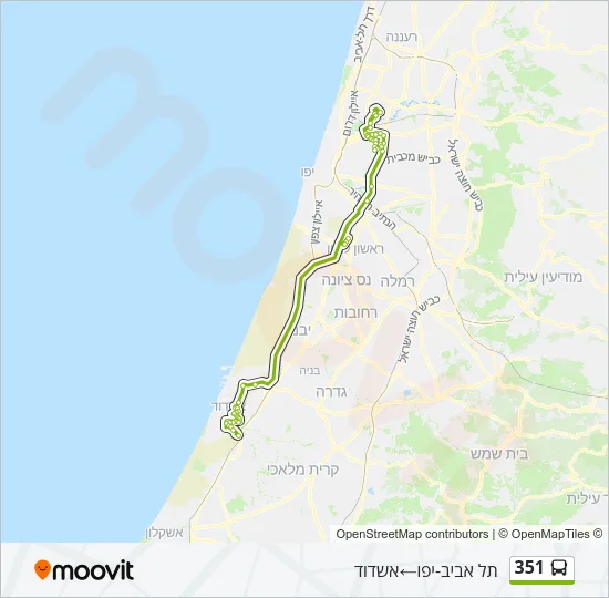 351 Bus Line Map