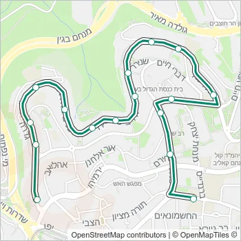 810 Bus Line Map