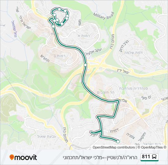 811 Bus Line Map