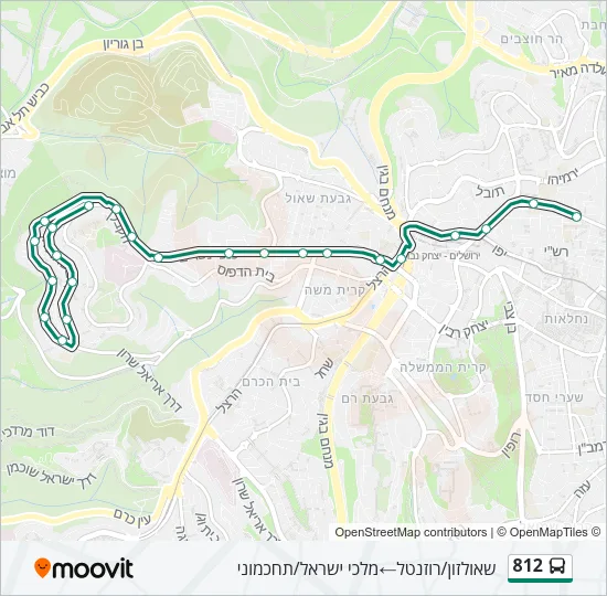 812 Bus Line Map