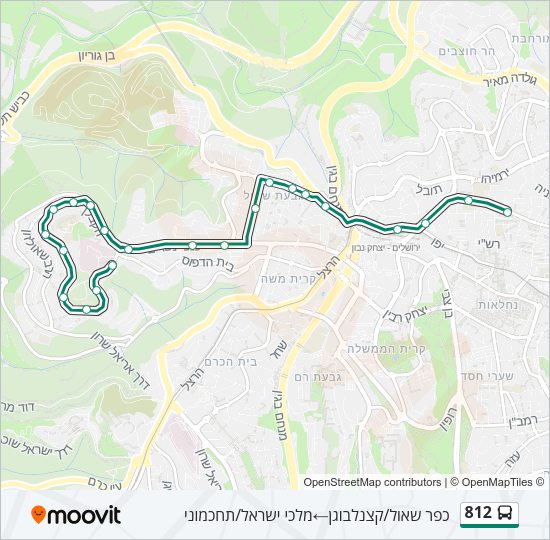 812 Bus Line Map