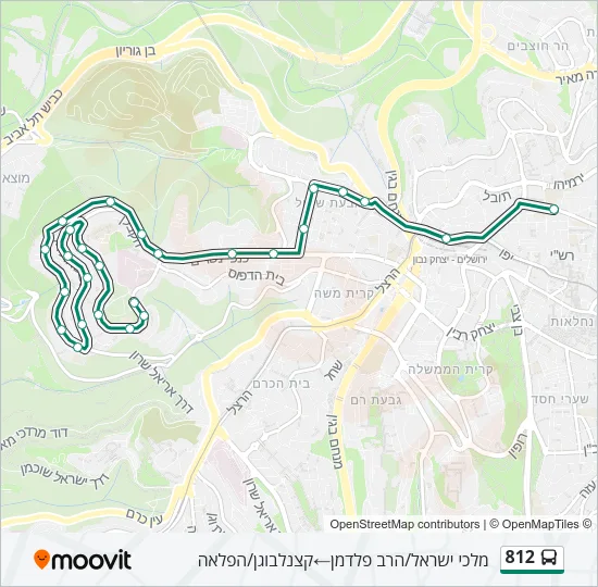 812 Bus Line Map