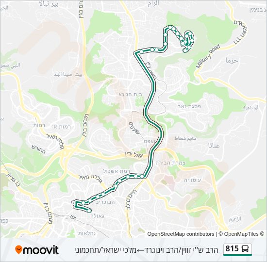 815 Bus Line Map