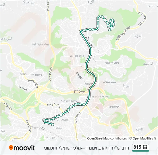 815 Bus Line Map