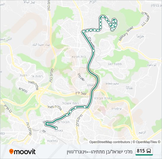 815 Bus Line Map