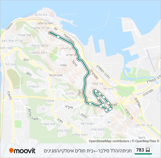 783 bus Line Map