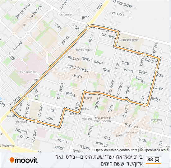 88 bus Line Map