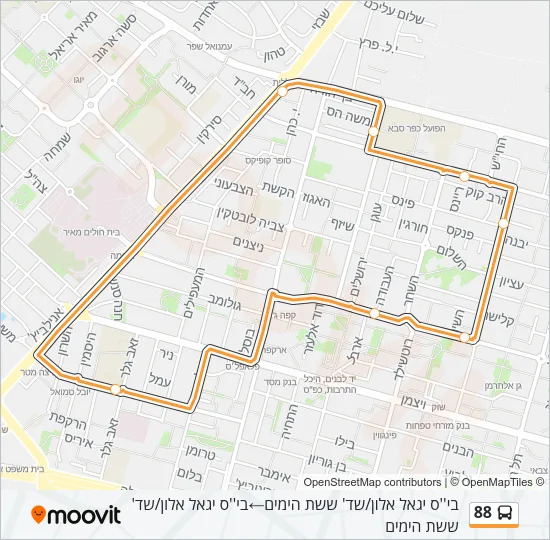 88 Bus Line Map