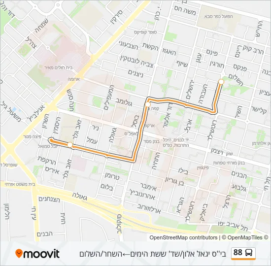 88 Bus Line Map