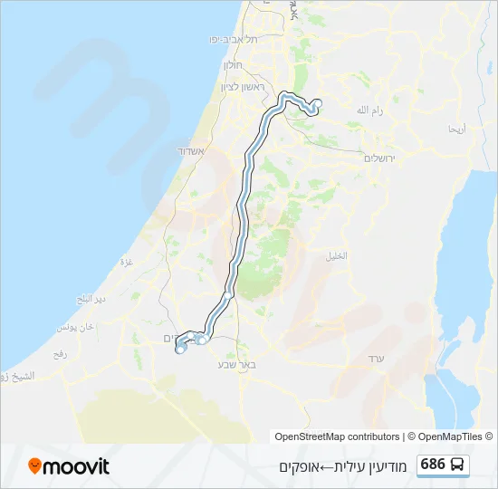 686 Bus Line Map