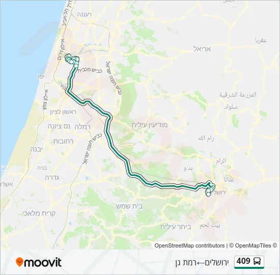 409 Bus Line Map