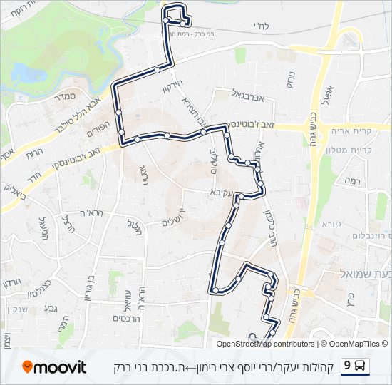 9 Bus Line Map