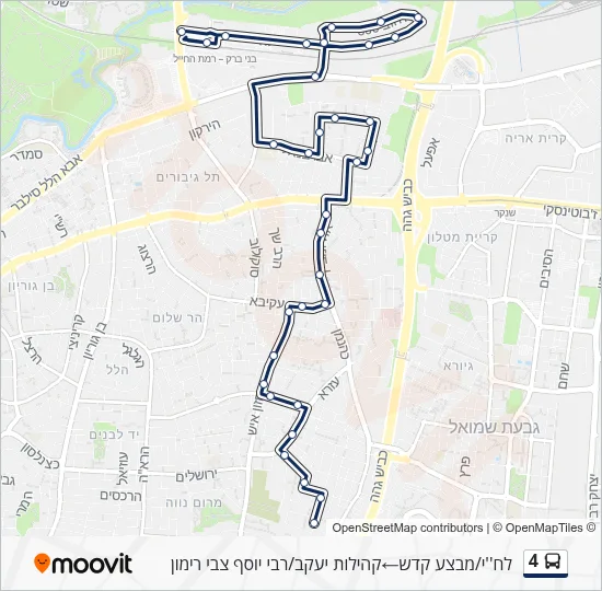 4 Bus Line Map