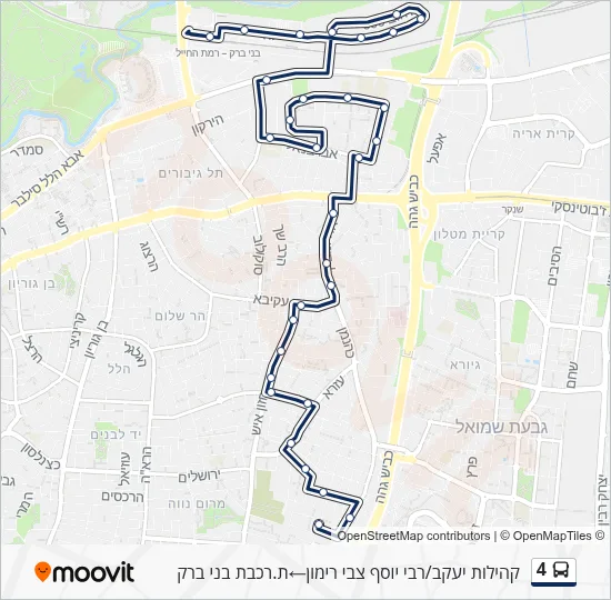 4 Bus Line Map