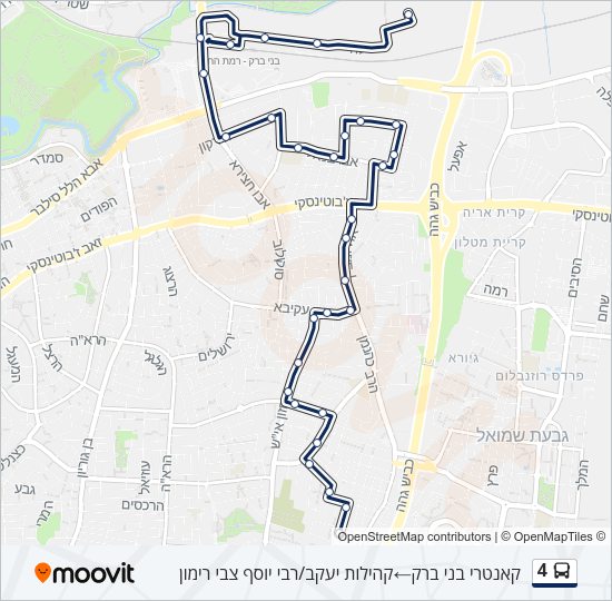 4 Bus Line Map