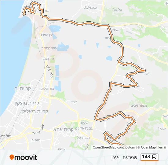 143 Bus Line Map