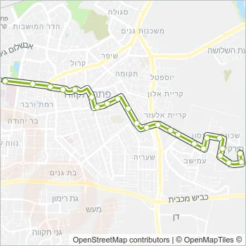 91א Bus Line Map