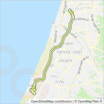 349 Bus Line Map