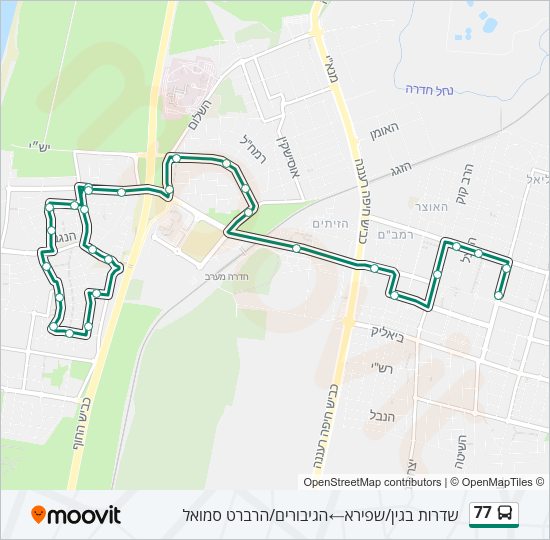 77 Bus Line Map