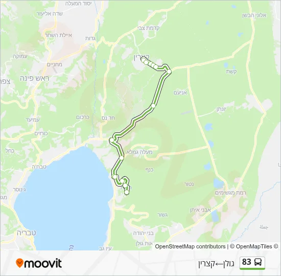 83 Bus Line Map