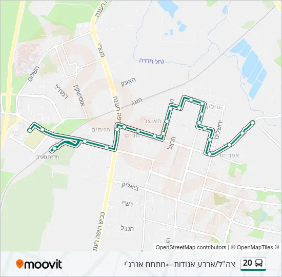 20 Bus Line Map