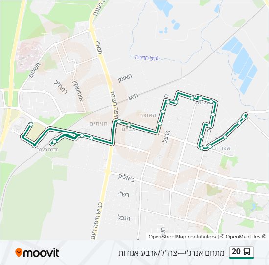 20 Bus Line Map