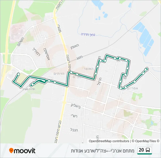 20 Bus Line Map