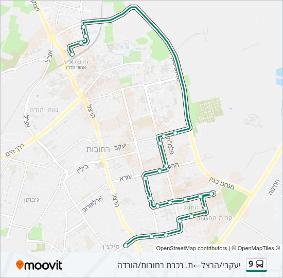 Автобус 9: карта маршрута