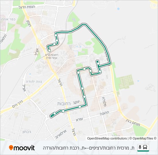 8 Bus Line Map