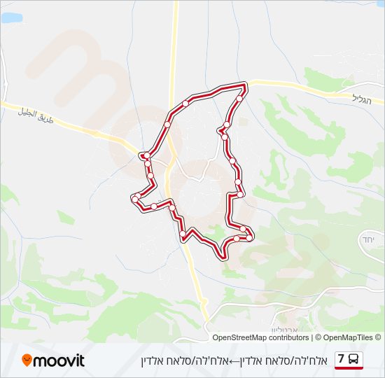 7 Bus Line Map