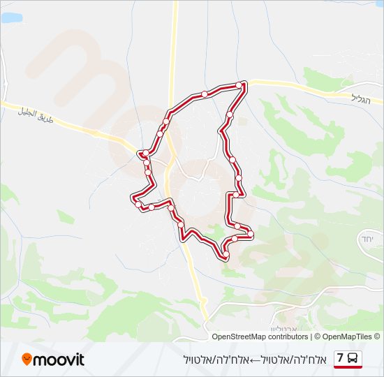7 Bus Line Map
