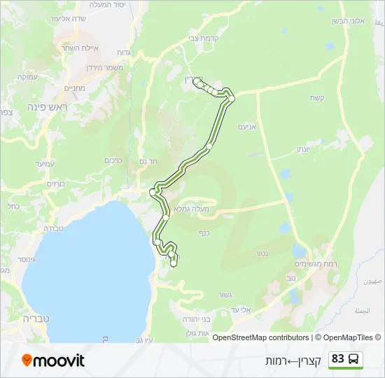83 Bus Line Map