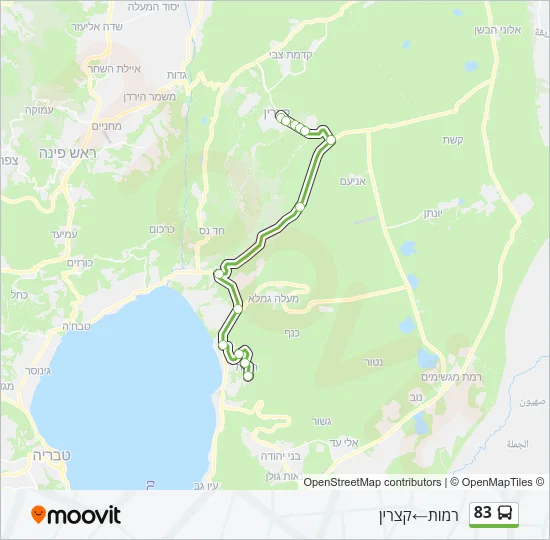 83 Bus Line Map