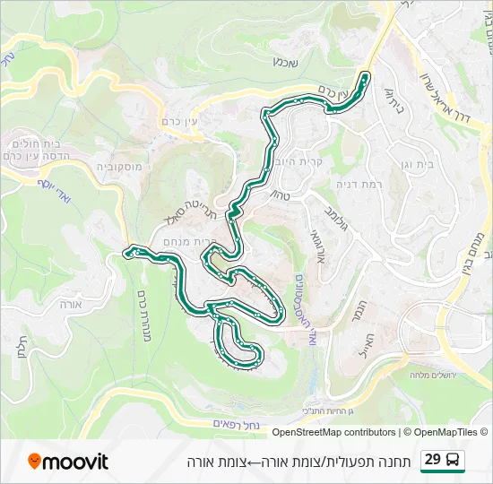 29 Bus Line Map